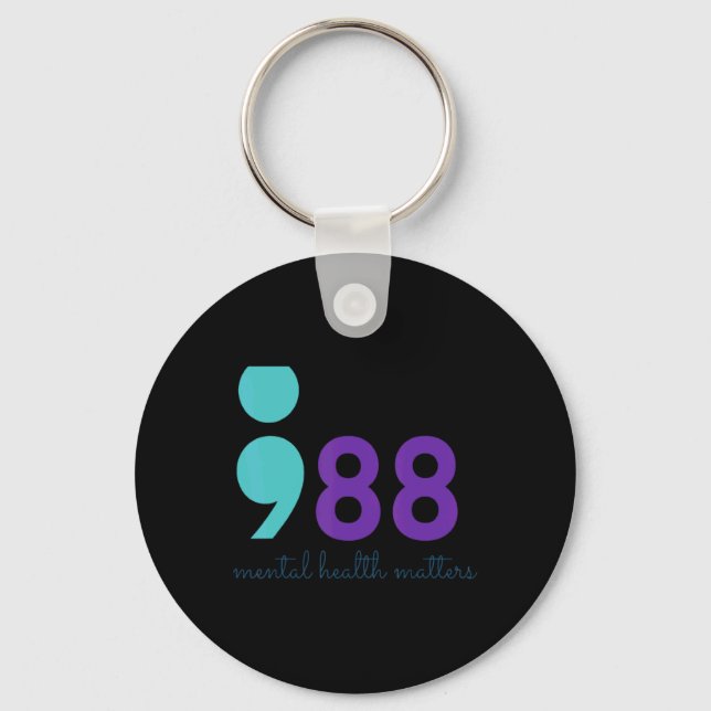Porte-clés 988 Mental Hralth S Suicide Prevention Aware  (Recto)