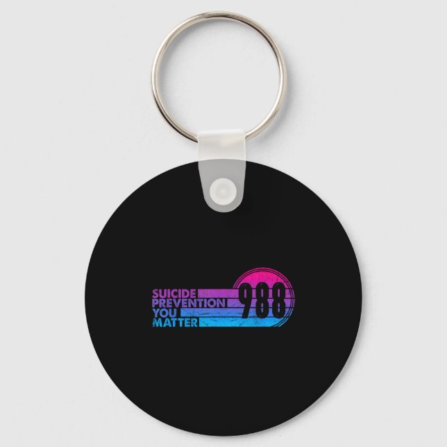 Porte-clés 988 Shirt Suicide Prevention Lifeline 988 Awarenes (Recto)