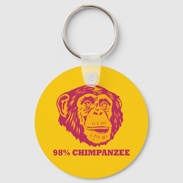 Porte-clés 98% Chimpanzé (Recto)