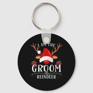Porte-clés 99 Cadeaux Je Suis La Groom Reindeer Famille De No