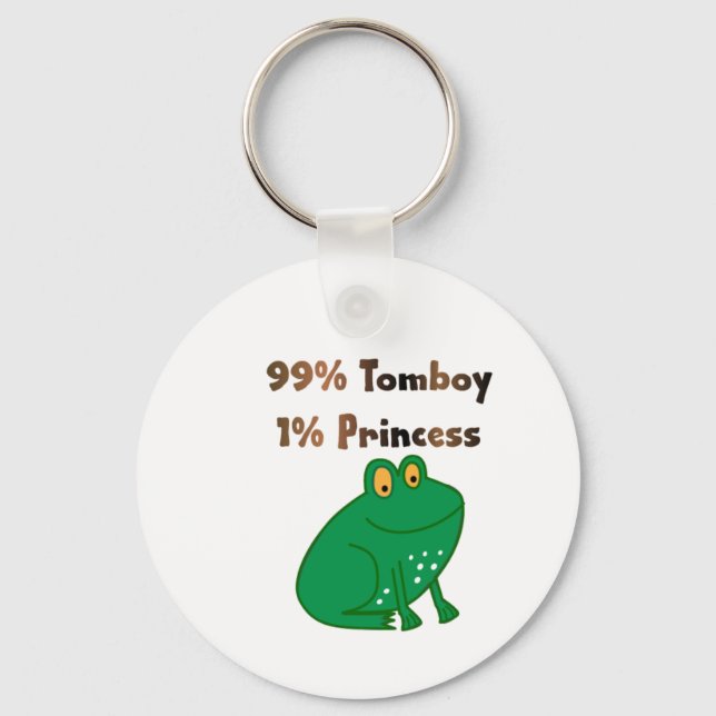 Porte-clés 99% Tomboy 1% Princesse (Recto)