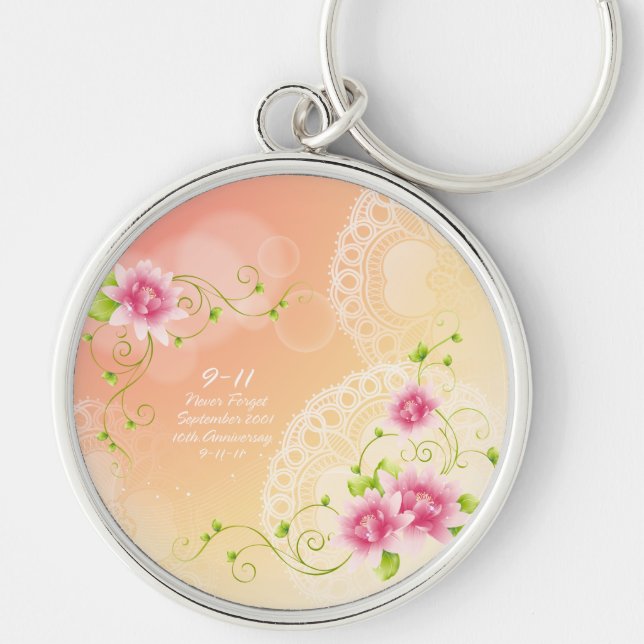 Porte-clés 9-11 Puissions-nous jamais oublier le Porte - clé (Devant)