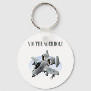 Porte-clés A10 Thunderbolt Silver Plane