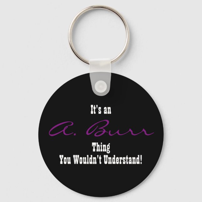 Porte-clés A. Burr Keychain (Recto)