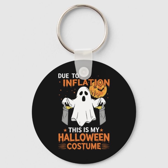 Porte-clés A Cause De L'Inflation C'Est Mon Costume D'Hallowe (Recto)