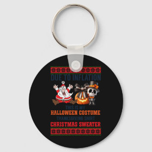 Porte-clés A Cause De L'Inflation C'Est Mon Costume D'Hallowe