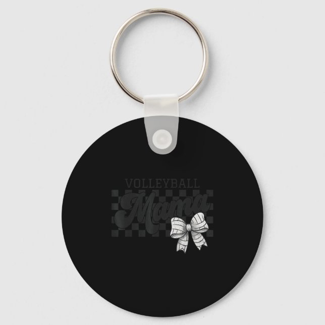 Porte-clés à damiers Volley-ball Mama Coquette Bow Volley (Recto)