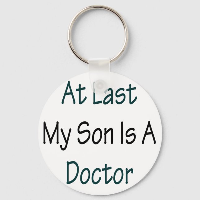 Porte-clés À Dernier Mon Fils Est Docteur (Recto)