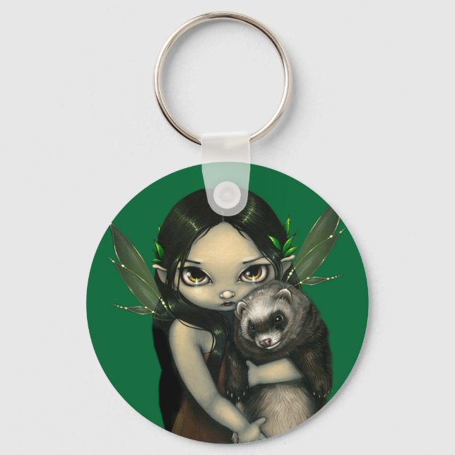 Porte-clés "A Ferret and His Fairy" Keychain (Recto)