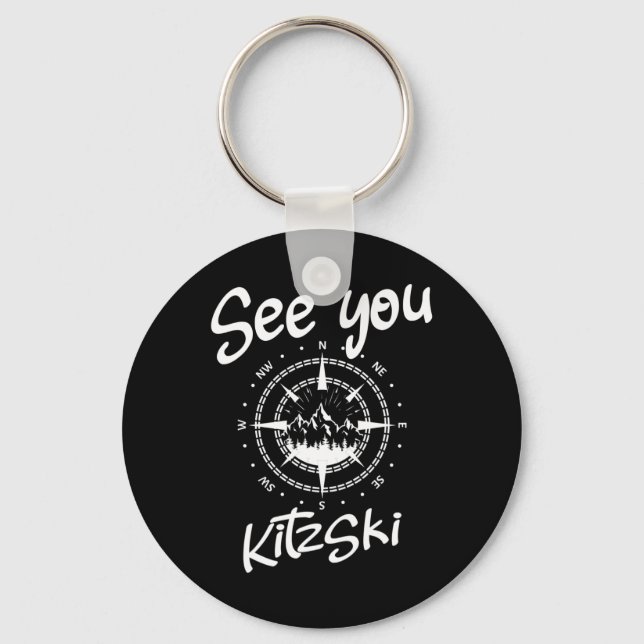 Porte-clés À Kitzski Tyrol Comp Ski Autriche Vacances (Recto)