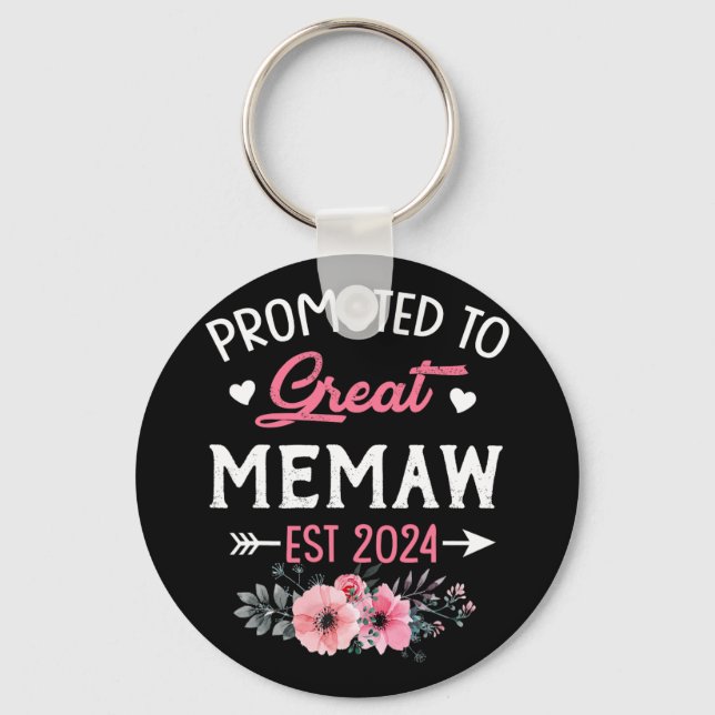 Porte-clés À la fleur Great Memaw Est 2024 (Recto)