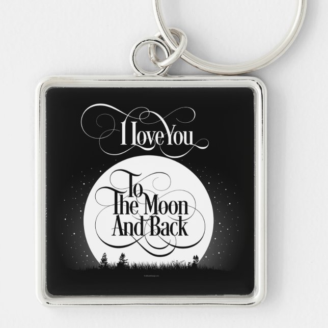 Porte-clés À la Lune et Porte - clé arrière (Devant)