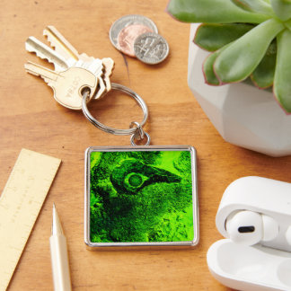 Porte-clés à la recherche de vert