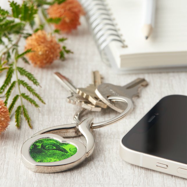 Porte-clés à la recherche d'un porte - clé vert (Côté )