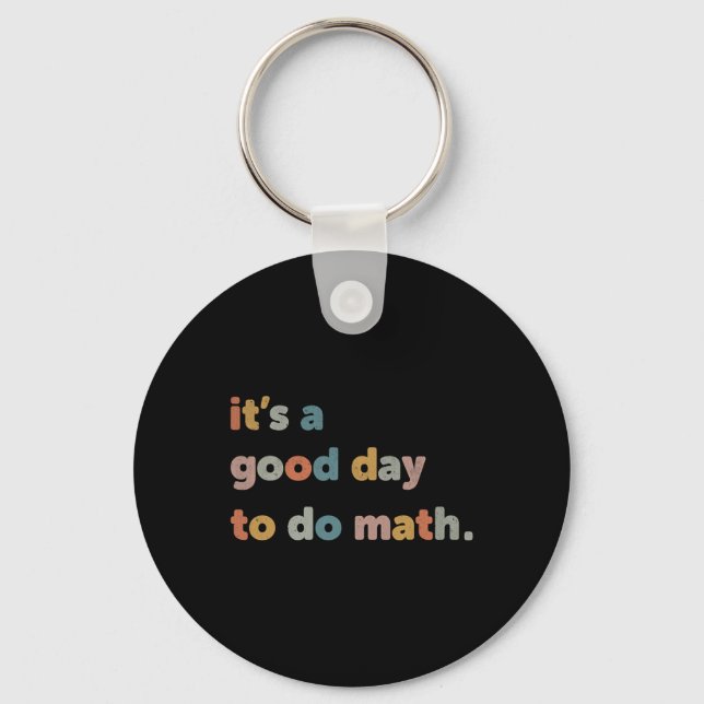 Porte-clés À L'École C'Est Un Bon Jour Pour Faire Math Enseig (Recto)