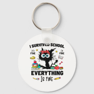 Porte-clés À l'école Joyeux premier jour de l'école C'est bie