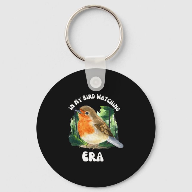 Porte-clés À l'ère de l'observation des oiseaux drôle d'amate (Recto)