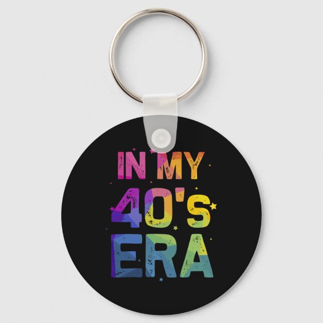 Porte-clés À l'ère de mes quarante ans C'est cool 40e anniver (Recto)