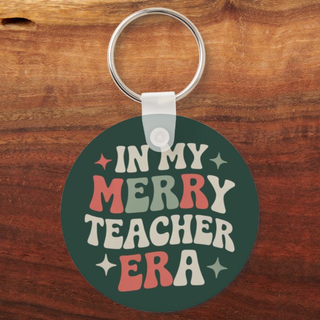 Porte-clés À l'ère de mon professeur Cadeau de vie d'enseigna (Recto)