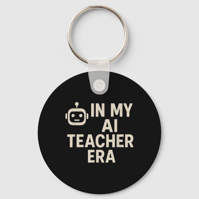 Porte-clés À l'ère de mon professeur d'intelligence artificie (Recto)