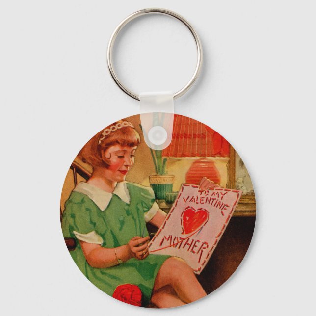 Porte-clés À ma mère Valentine (Recto)