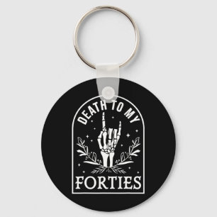 Porte-clés À mes 40 ans 50e anniversaire Squelette Gothique H