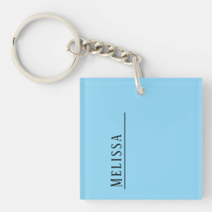Porte-clés à monogramme personnalisé en couleurs é