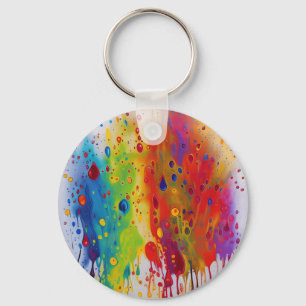Porte-clés à motif Pride Drip