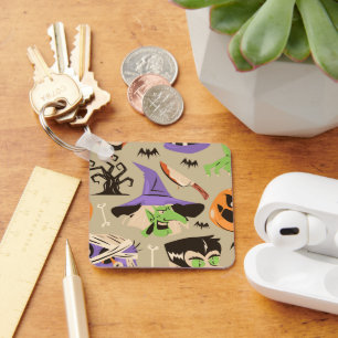 Porte-clés à motif vintage Halloween