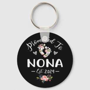 Porte-clés À Nona Est 2024 Fleur Fête des Mères