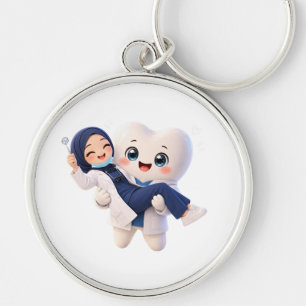 Porte-clés à personnage de dent mignon A