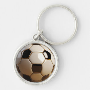 Porte-clés à personnaliser – Balle de football 3D