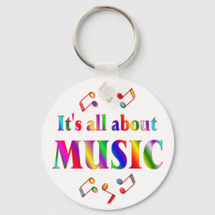 Porte-clés À propos de la musique