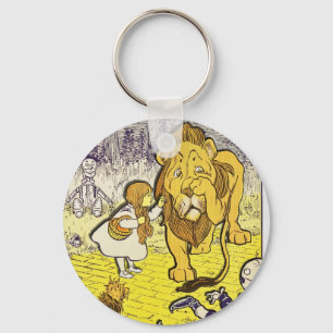 Porte-clés Ă?re copie vintage d'édition de magicien d'Oz