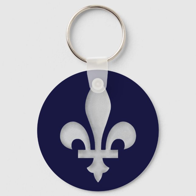 Porte-clés A Silver Fleur-de-lys Keychain (Recto)