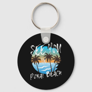 Porte-clés À vous voir à la plage de Pokai rétro vintage surf