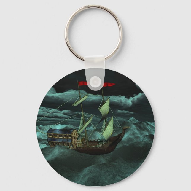 Porte-clés A Wild and Stormy Sea Keychain (Recto)