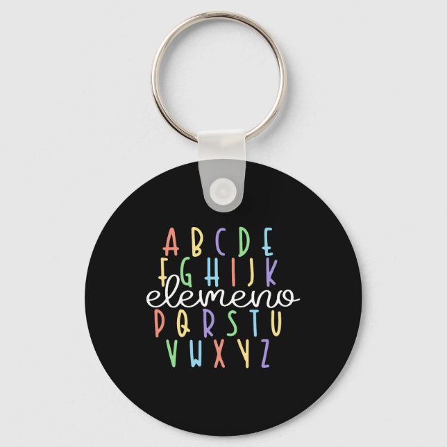 Porte-clés Abc Elemeno Professeur de Maternelle Cadeaux Migno (Recto)