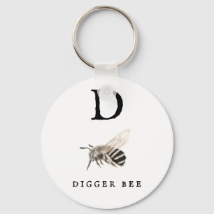 Porte-clés Abeille à Digger "D"