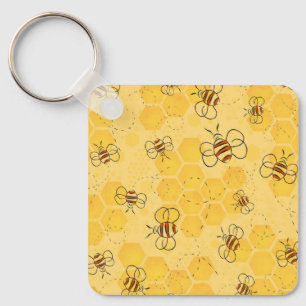 Porte-clés Abeille Bourdonnante Abeilles Mignonnes 