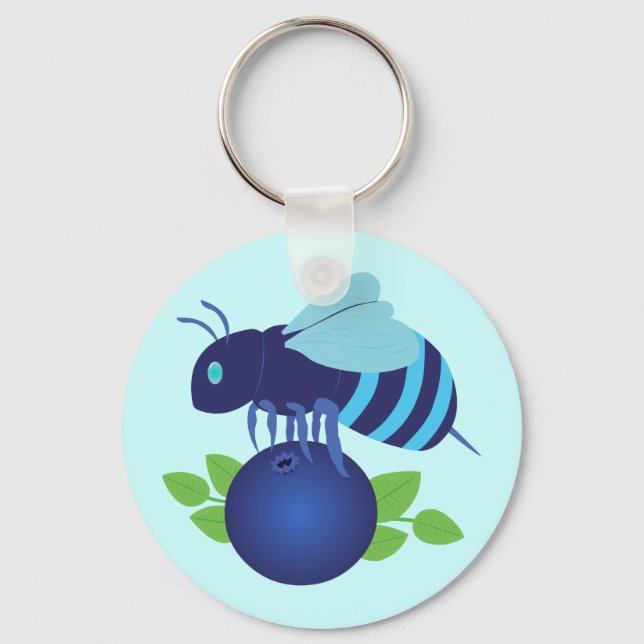 Porte-clés Abeille de bleuet (Recto)