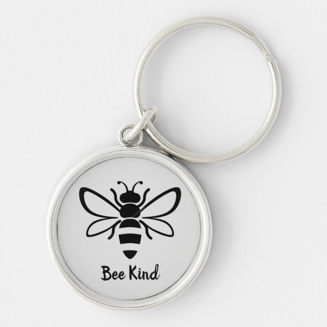 Porte-clés Abeille illustrée (Devant)