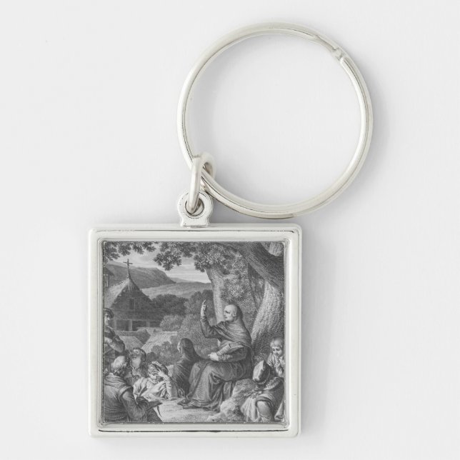 Porte-clés Abelard parlant dans la Champagne abandonnée (Devant)