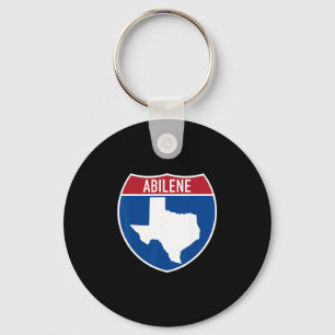 Porte-clés Abilene Texas Tx Autoroute Souvenir de vacances