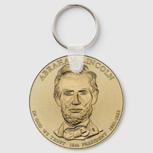 Porte-clés Abraham Lincoln $1 Presidential Coin Keychain