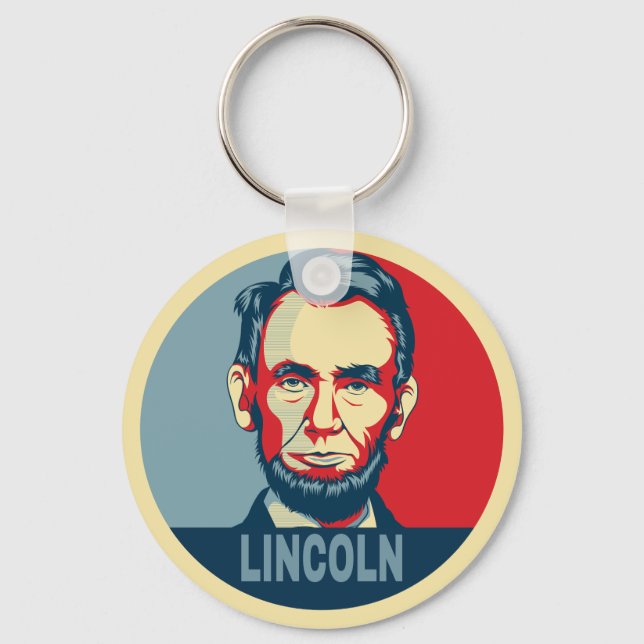 Porte-clés Abraham Lincoln USA Président Hope Style (Recto)
