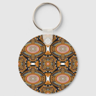 Porte-clés Abrégé sur moderne Brown ovale