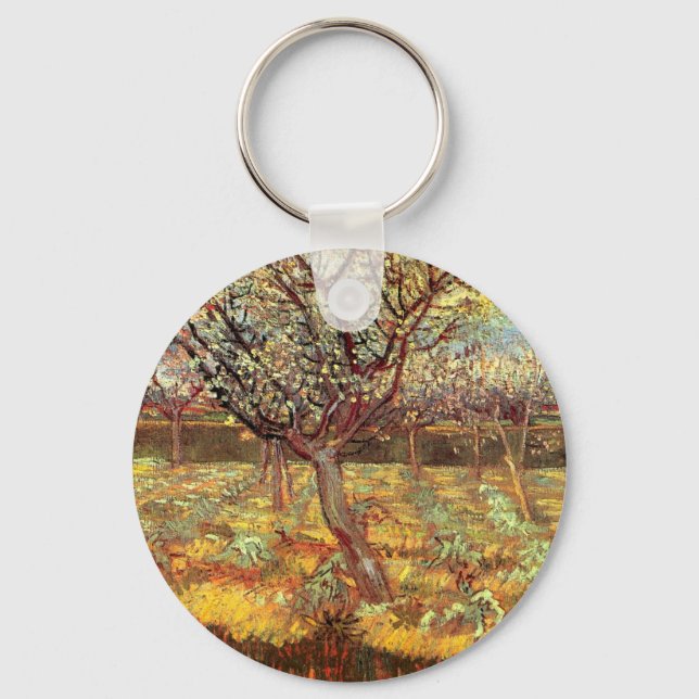 Porte-clés Abricotiers en fleurs de Vincent van Gogh (Recto)