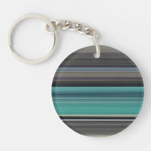 Porte-clés Abstract #1: Teal and grey