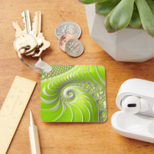Porte-clés Abstract Lime Green